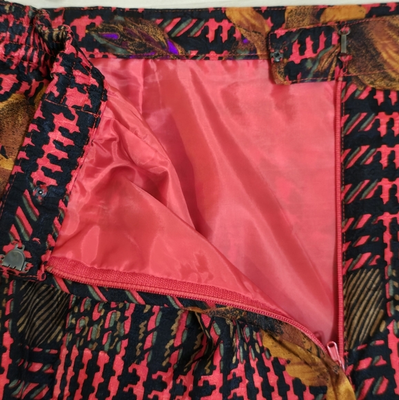 VTG 80's s ANNE CRIMMINS FOR UMI COLLECTIONS 100% SILK FLORAL SKIRT BLAZER 16 - Picture 13 of 16